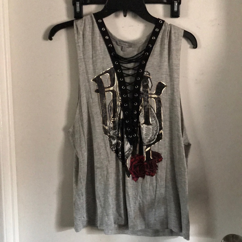 Biker style top